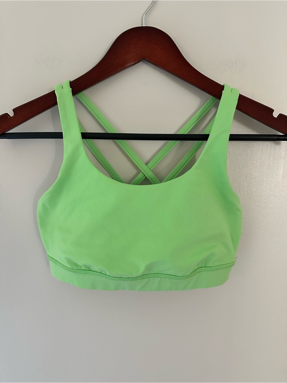 Lululemon Lime Green Strappy Sports Bra
